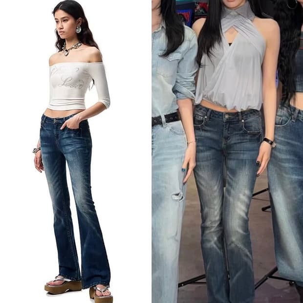 원진스튜디오 데님팬츠 머드/진청 L