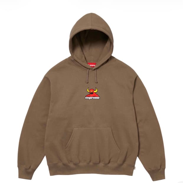 슈프림 토이머신 후드 더스티 브라운