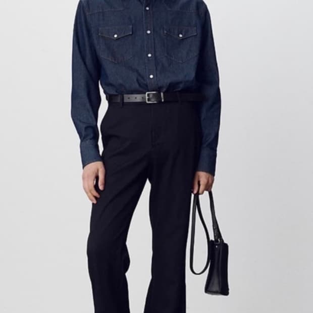 토니웩 린스드 웨스턴 데님 셔츠 인디고 M