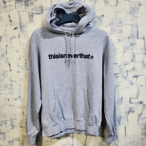 디스이즈네버댓 로고 후드티 