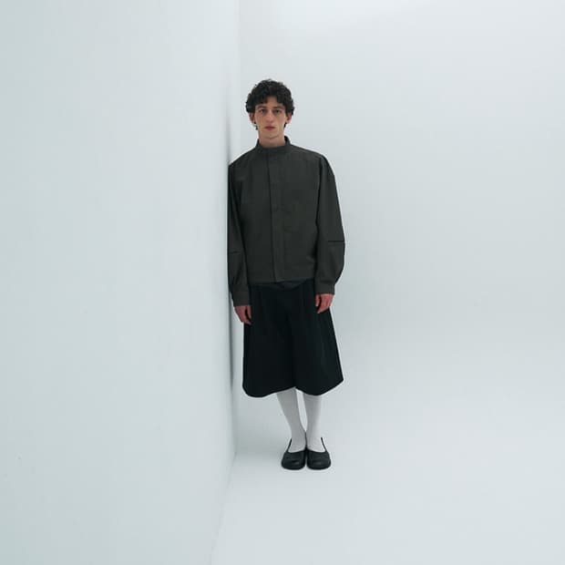 아모멘토 25ss 와이드 버뮤다 팬츠 블랙 L