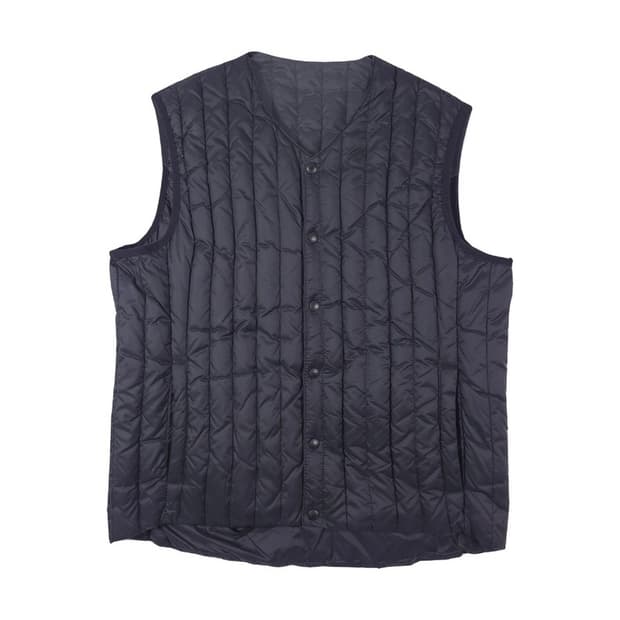 BON 구스다운 V넥 블랙 경량 패딩 베스트