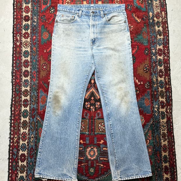 80’s USA Made 빈티지 리바이스 517 부츠컷 체인스티치