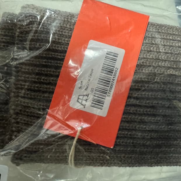 안데르센안데르센 머플러 natural taupe 새상품 