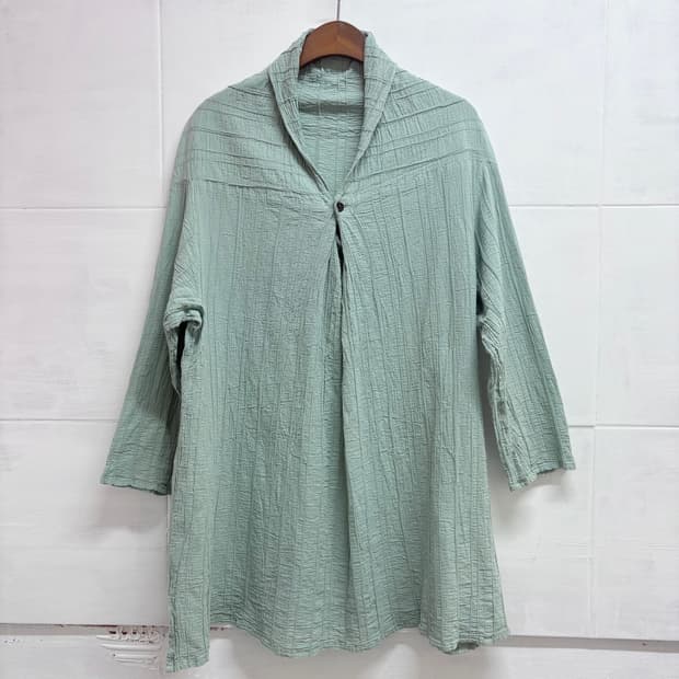 Plantation by IsseyMiyake 크리즈 코튼 셔츠 블라우스