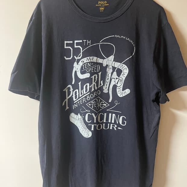 폴로랄프로렌 반팔티셔츠 차콜 L(105) Cycling tour 