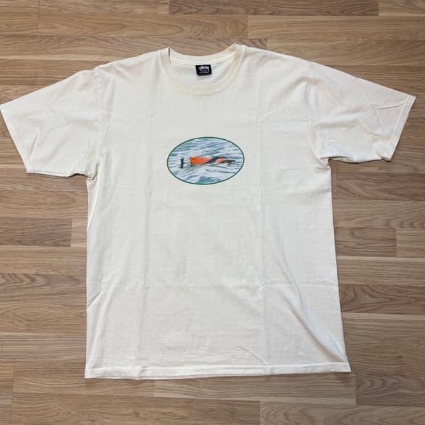 [L] 스투시 GUM CRUSH 2 PIGMENT DYED TEE