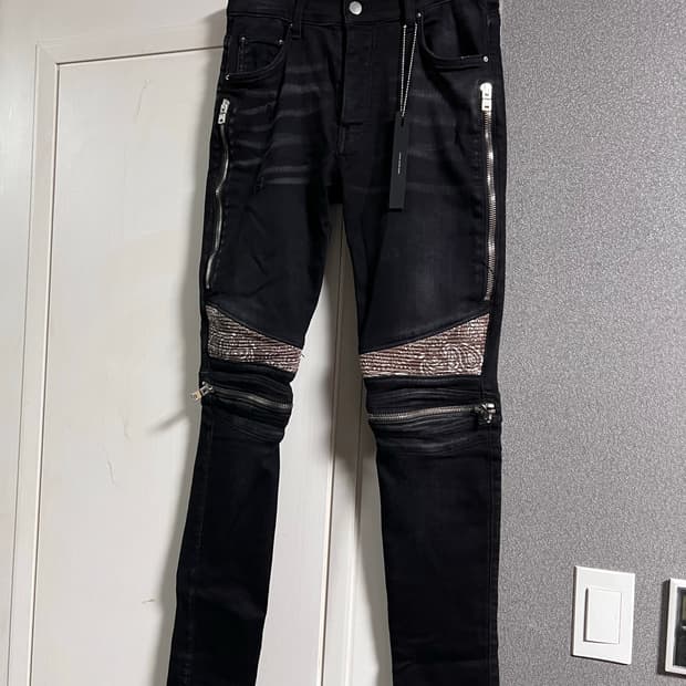 [30] amiri 아미리 mx2 반다나 스키니진