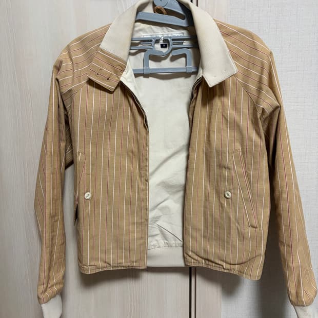 HERITAGE FLOSS(헤리티지 플로스) 스트라이프 해링턴 재킷