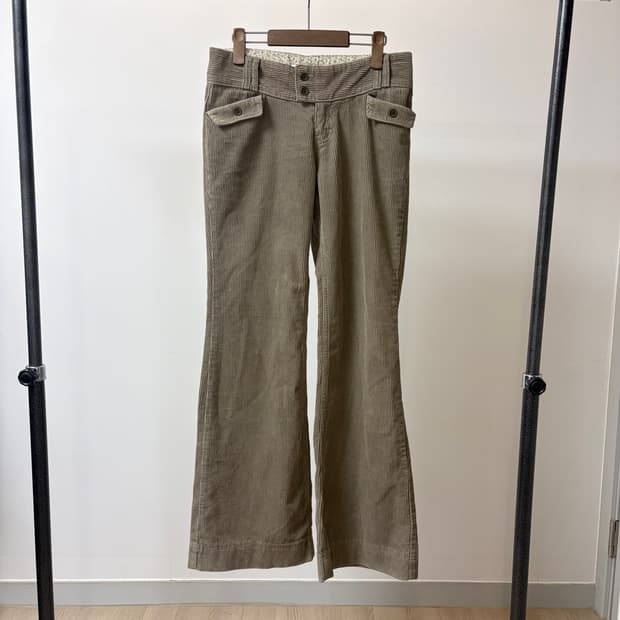 미레코 코듀로이 로우 라이즈 팬츠 2사이즈