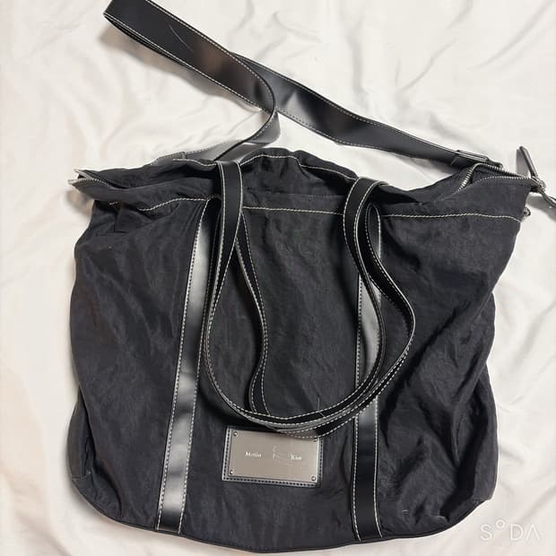 마뗑킴 패브릭 쇼퍼백 블랙