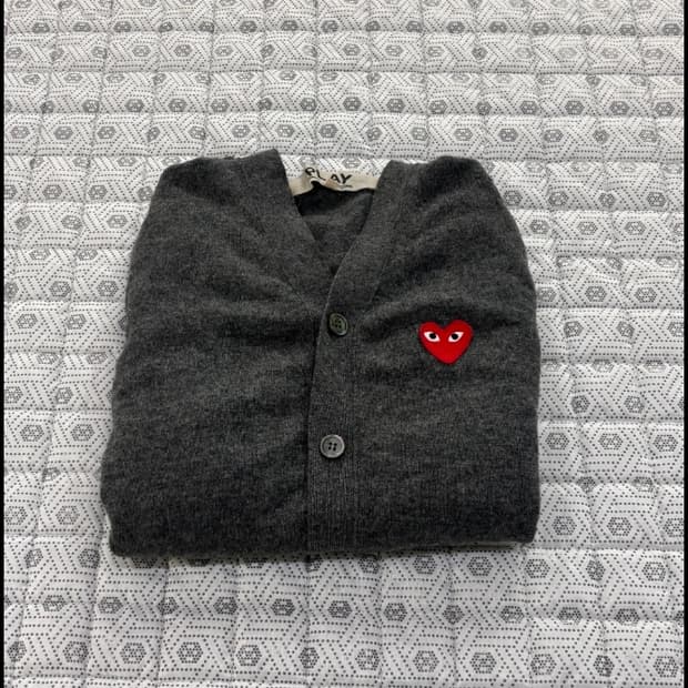 정품 꼼데가르송 하트 로고 95