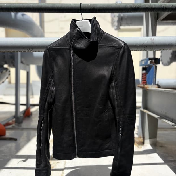 14FW 릭오웬스 몰리노 레더 자켓 (카우하이드) 46 사이즈