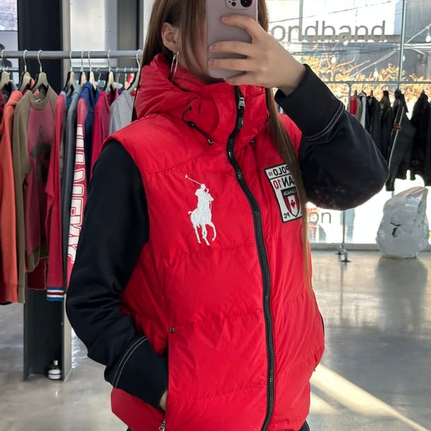 폴로랄프로렌 치프키프 캐나다 투웨이 푸퍼베스트