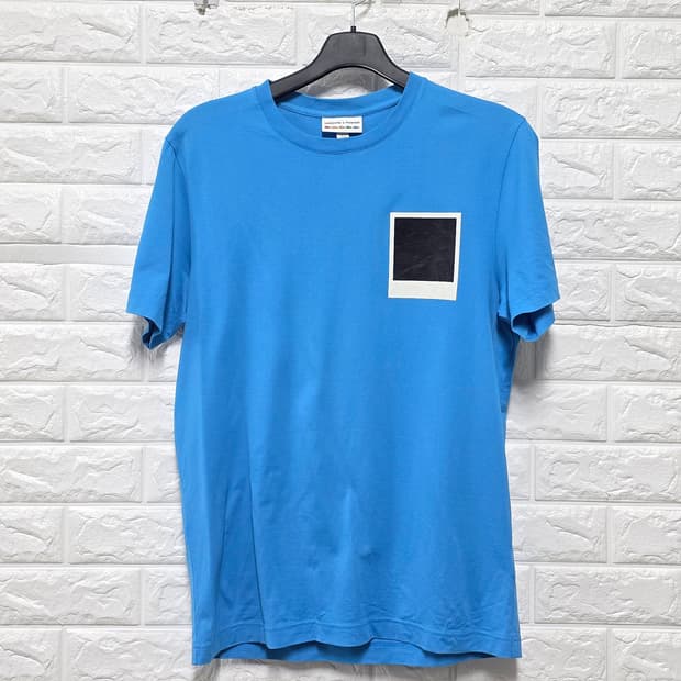 라코스테 x 폴라로이드 반팔티 블루 105