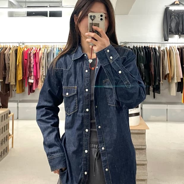 BEAMS denim western shirts