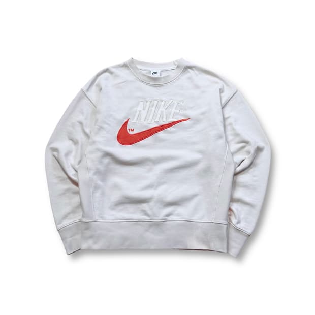 Nike 센터 로고 아이보리 맨투맨