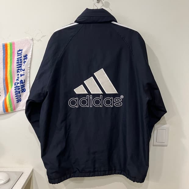 208 빈티지 아디다스 빅로고 바람막이