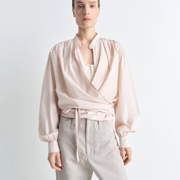 르메르 랩 블라우스 lemaire wrap blouse 36