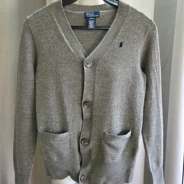 폴로 가디건 그레이SX 80#최상급