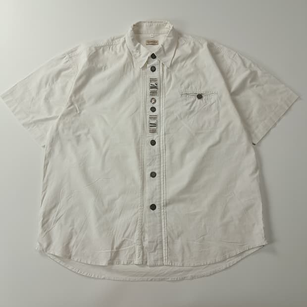 CA566 XL 란트하우스 90s 독일판 바바리안 반팔 셔츠 남방