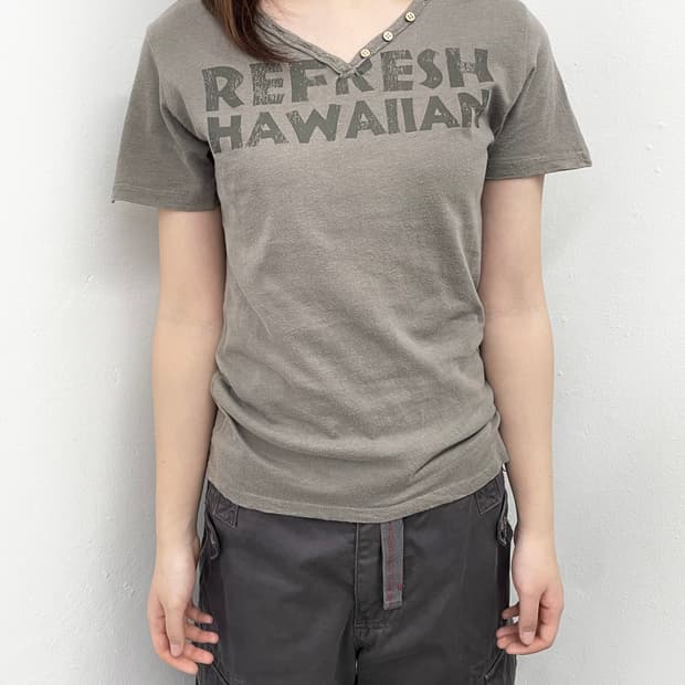 y2k 버튼 프린팅 티셔츠