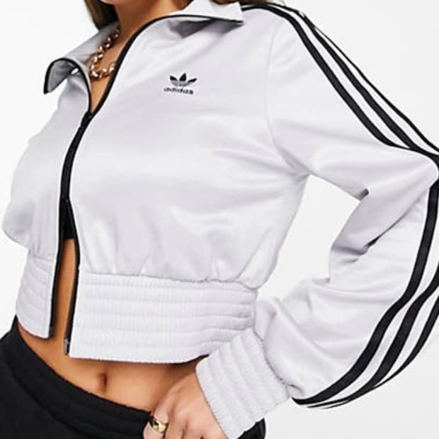 아디다스 크롭 져지 하이샤인 트랙탑 재킷 매트 실버