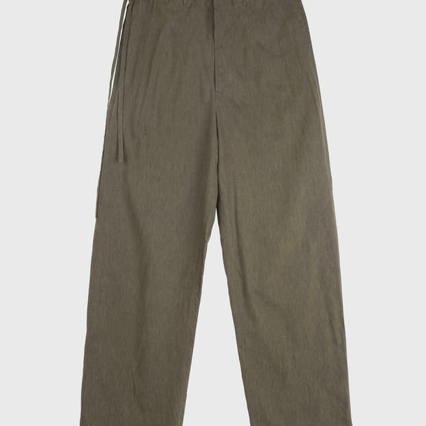 [S] side string pants Brown