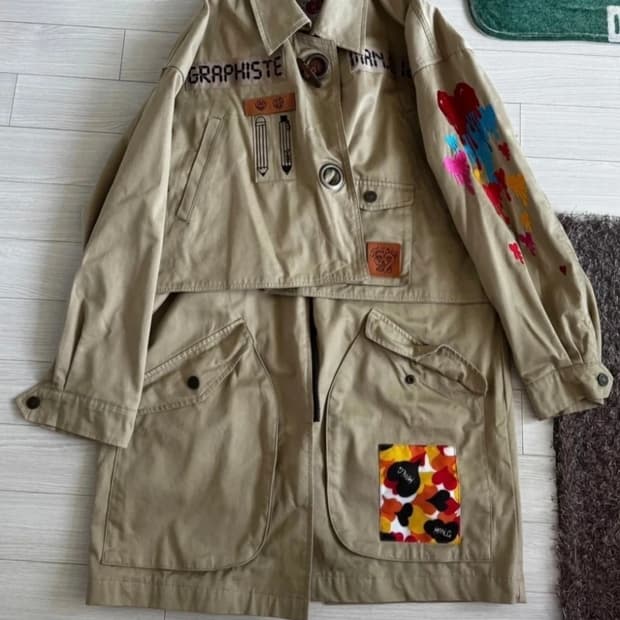 MAN.G 그라피스트 만지 코튼 롱코트 야상