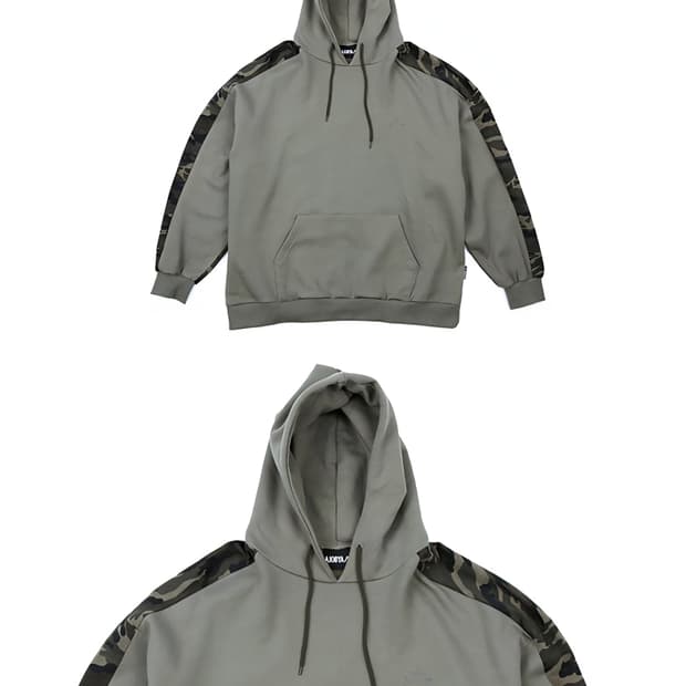 Ajobyajo Over Twofold Camo Hood (Khaki)