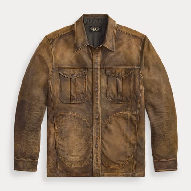 RRL 쉽스킨 오버셔츠