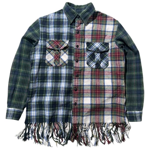 폴로 랄프로렌 체크 패치워크 프린지 셔츠 (신형QR)