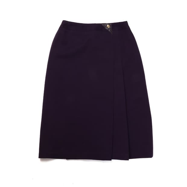 셀린느 Celine Wool Plated Skirt