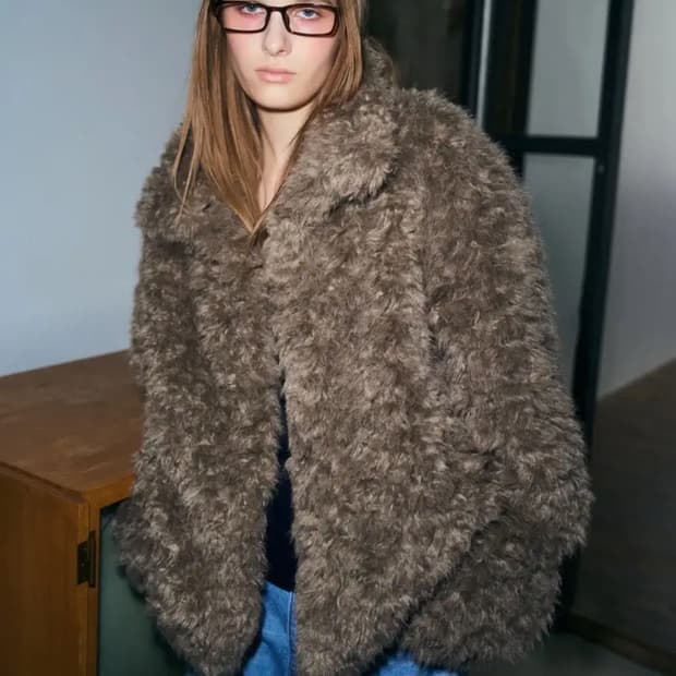 도프셉 퍼자켓 Mid Fur Jacket in Grey