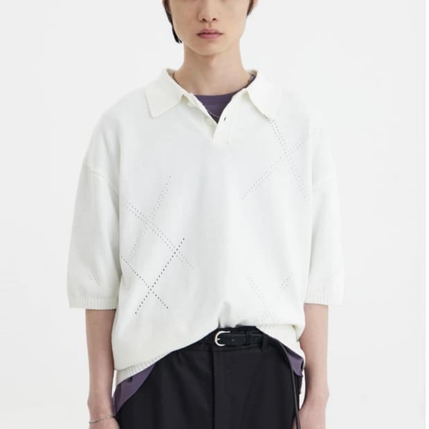 유스 youth H/S 니트 카라 티셔츠