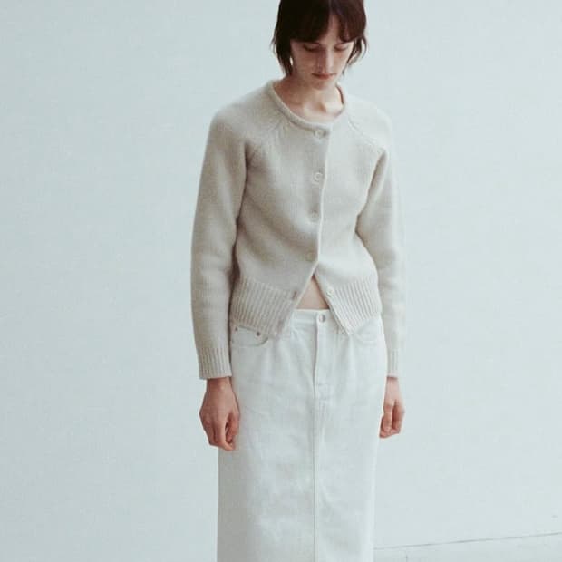 LFM cashmere crew neck cardgan