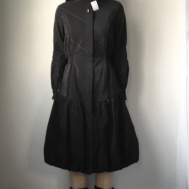 Line detail high neck jacket