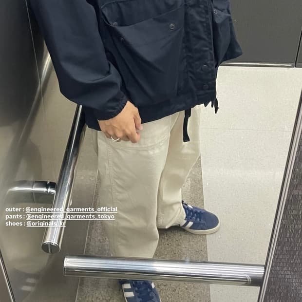 엔지니어드가먼츠 퍼티그팬츠 아이보리 M