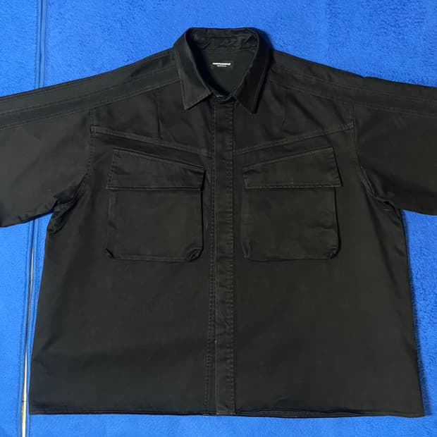 FARFROMWHAT 파프롬왓 파아카이브 오버사이즈 워크 셔츠 블랙 1