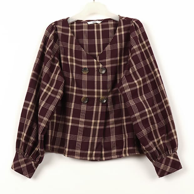 Grl jacket 지알엘재킷 체크재킷 모리걸