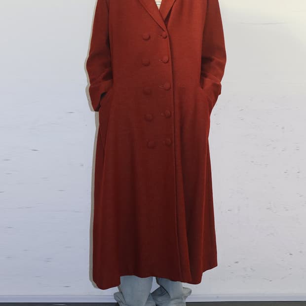 장폴고티에 90s 더블 브레스티드 롱 코트