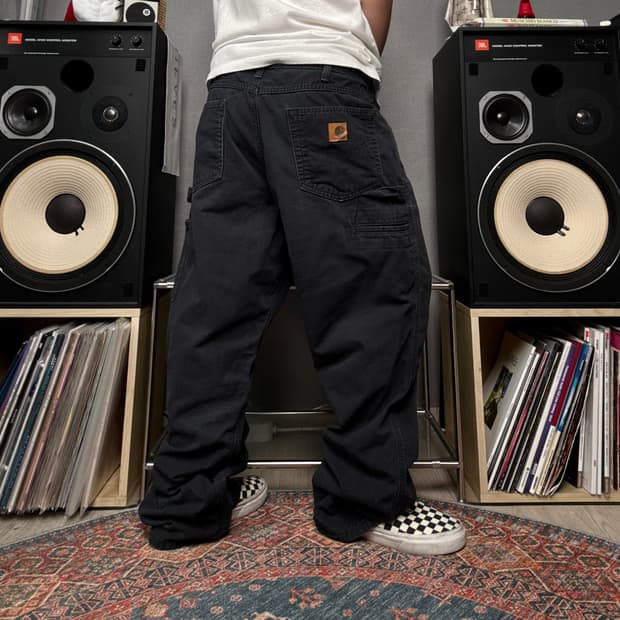 칼하트 가죽탭 싱글니 카펜터팬츠