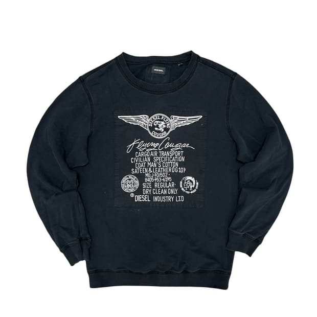 디젤 빈티지 디스 디테일 맨투맨(S)