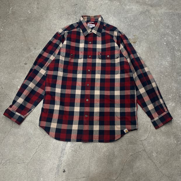 칼하트 루즈핏 헤비웨이트 코튼 플란넬 셔츠