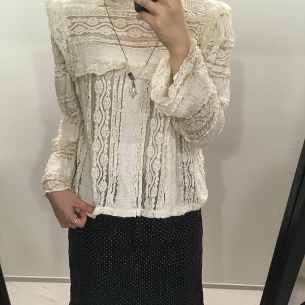 jpn vintage lace antique blouse