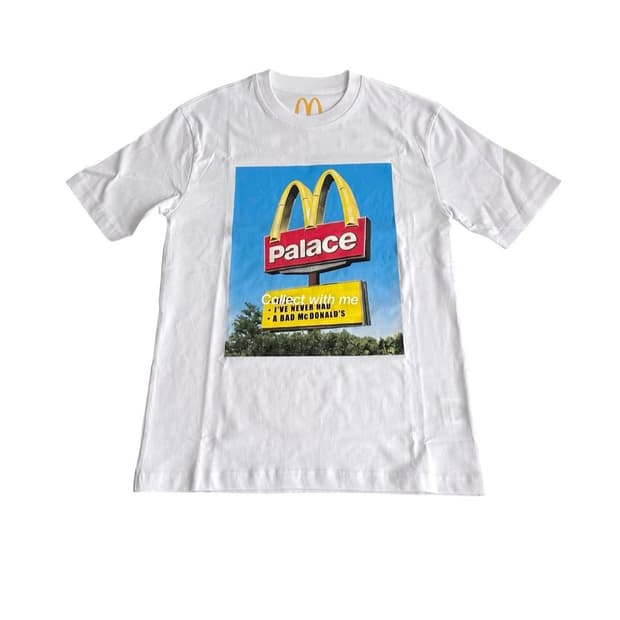 Palace 팔라스 X 맥도날드 사인 반팔 티셔츠