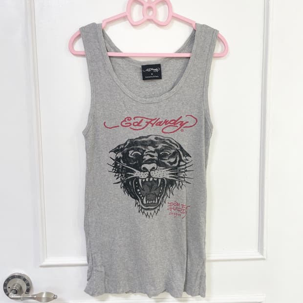 Ed hardy 골지 나시