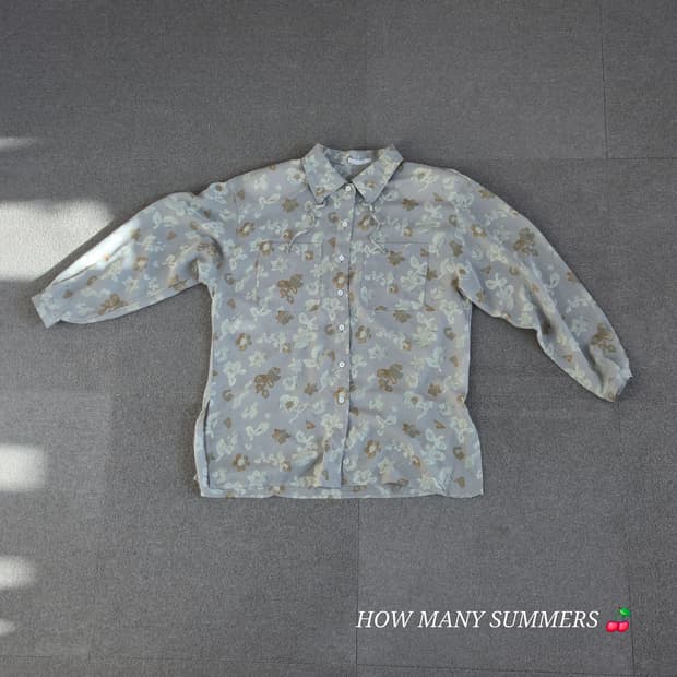 Japanese Vintage 패턴 블라우스