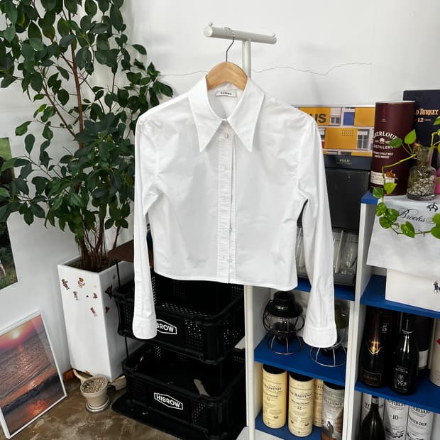 산드로 우먼 크롭 셔츠 2