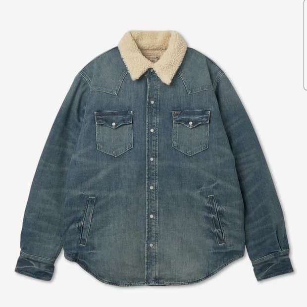 폴로랄프로렌 플리스 데님 웨스턴 셔츠재킷